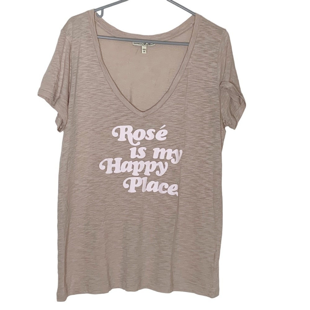 EXPRESS-ONE eleven V neck tee shirt. Size L